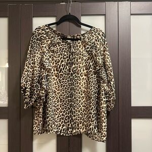 Leopard Print Women's Blouse